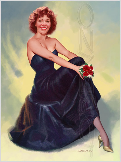 Lorenzo artworks, pin-up art
